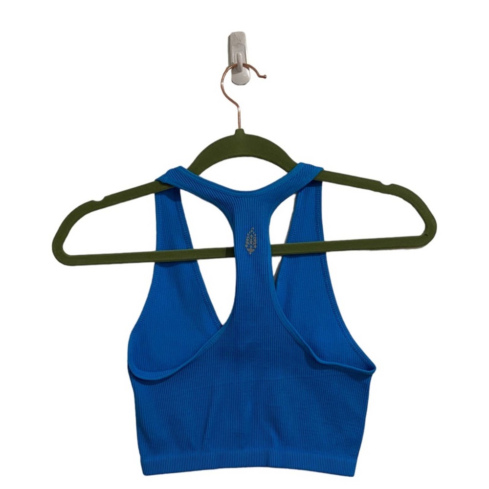 Free People Varsity Blue Throw Crop Top Sz M NWT - Picture 9 of 12